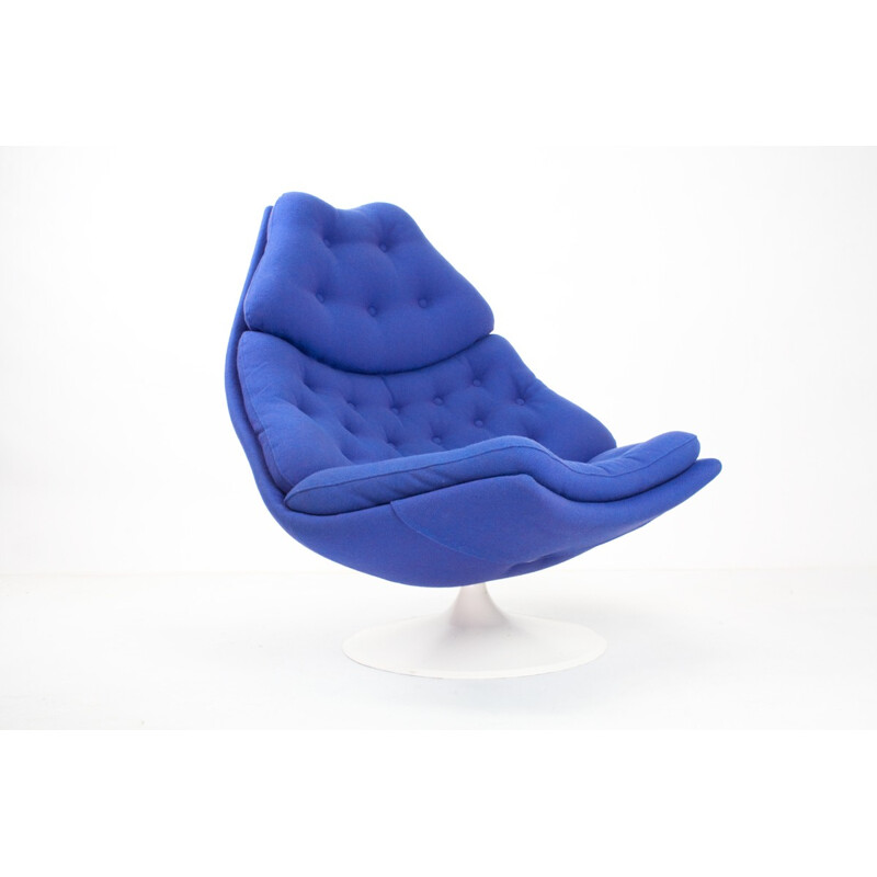 Blue F588 lounge chair, Geoffrey HARCOURT - 1980s