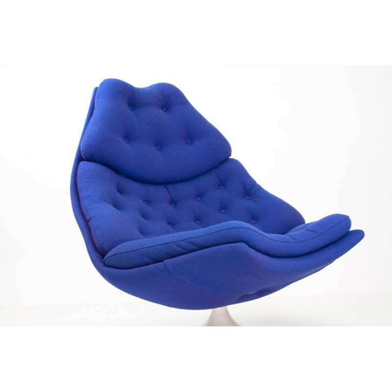 Blue F588 lounge chair, Geoffrey HARCOURT - 1980s