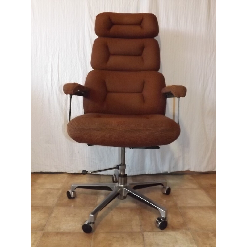 Fauteuil de bureau vintage orange - 1970 