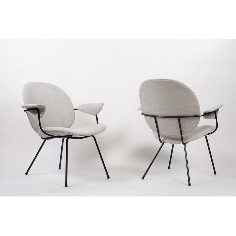 Paire de fauteuils vintages "Triennale" de Gispen - 1950
