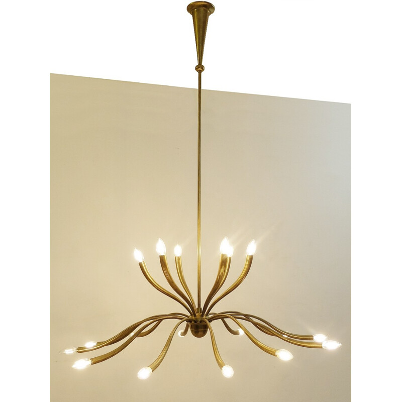 Vintage chandelier by Ulrich Guglielmo - 1950s