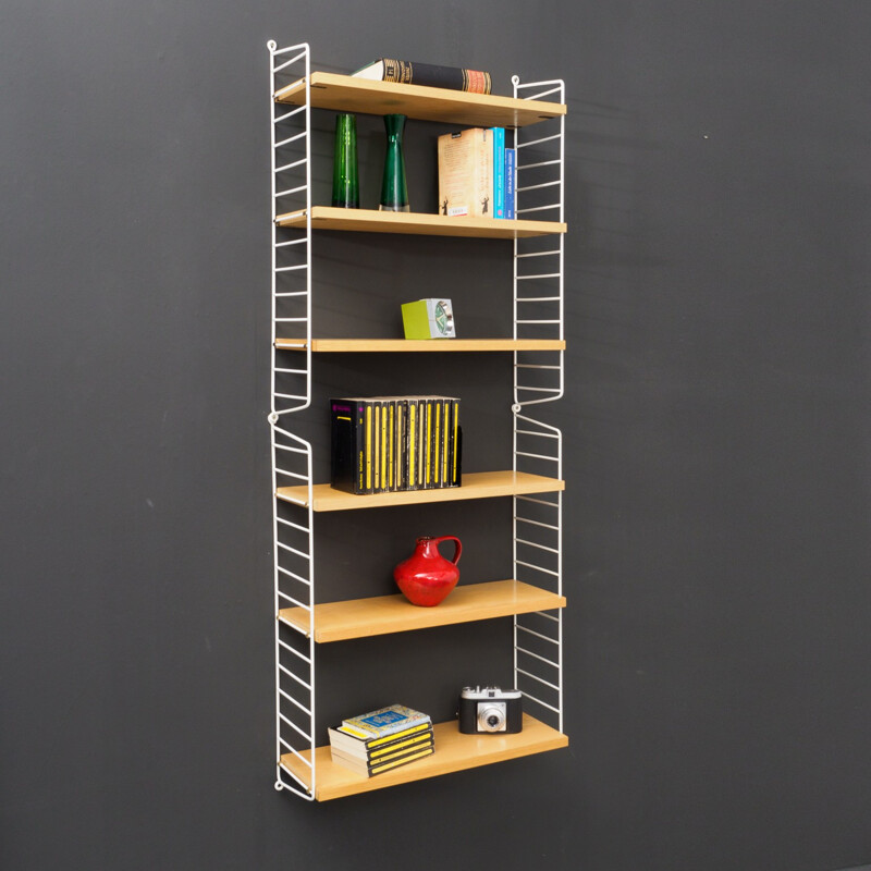 String shelving six shelves system by N. Strinning - 1950s