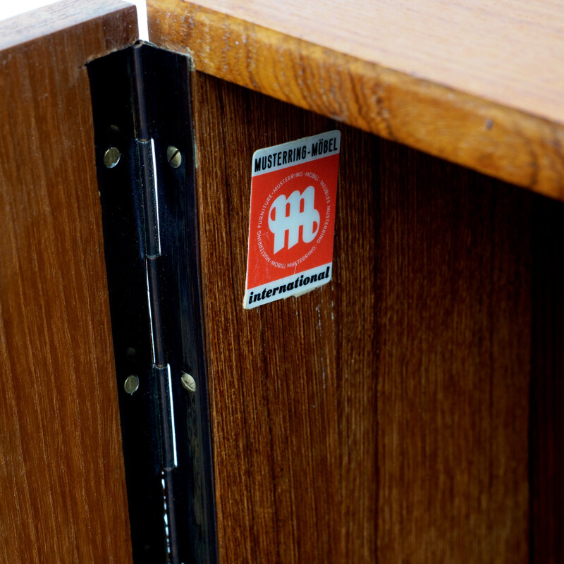 Shelving system in teak by Tomado for Musterring - 1960s