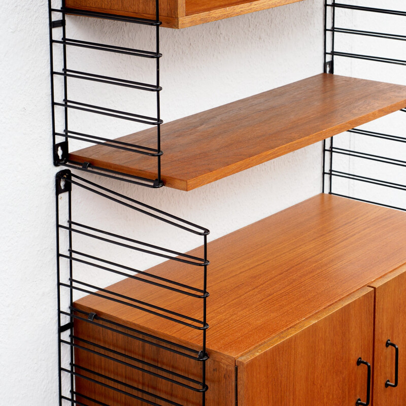 Shelving system in teak by Tomado for Musterring - 1960s