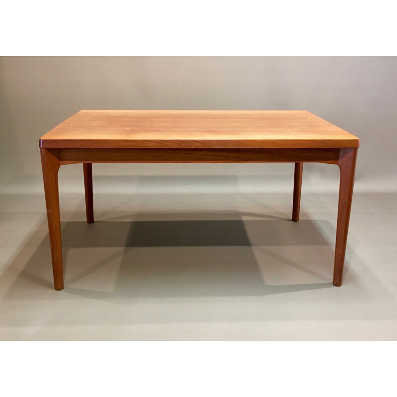 Rectangular Scandinavian High table with integrated extensions - 1950s