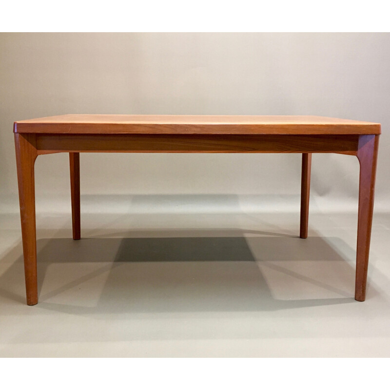 Rectangular Scandinavian High table with integrated extensions - 1950s