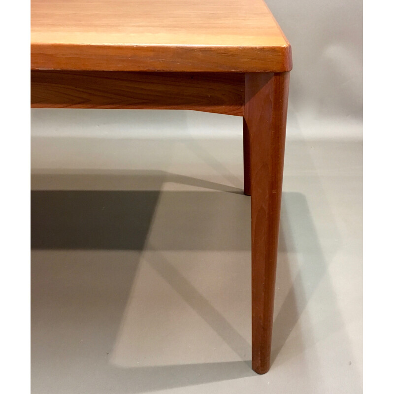 Rectangular Scandinavian High table with integrated extensions - 1950s
