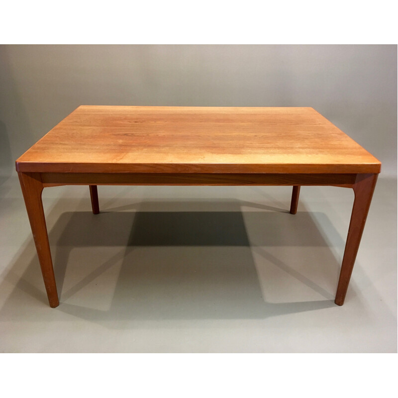 Rectangular Scandinavian High table with integrated extensions - 1950s