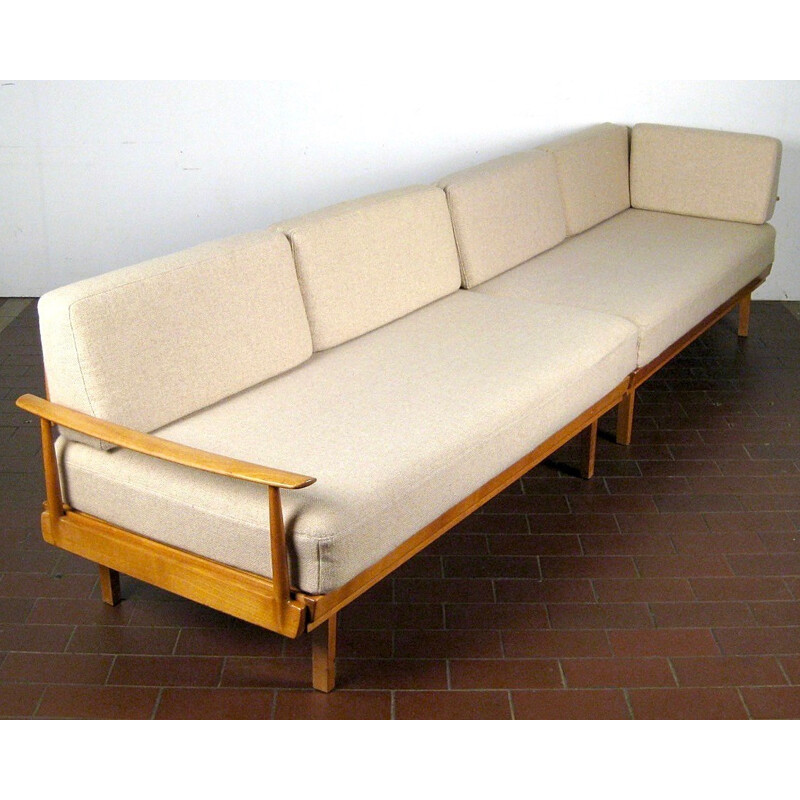 5-seater modular Scandinavian sofa - 1950s