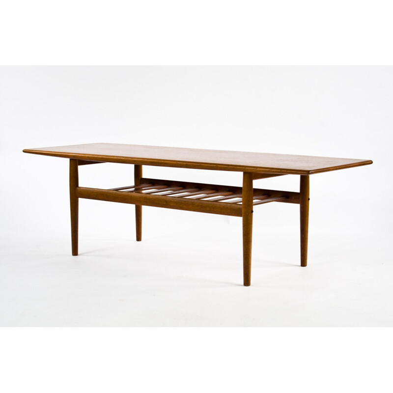 Coffee table in teak, Grete JALK - 1960s