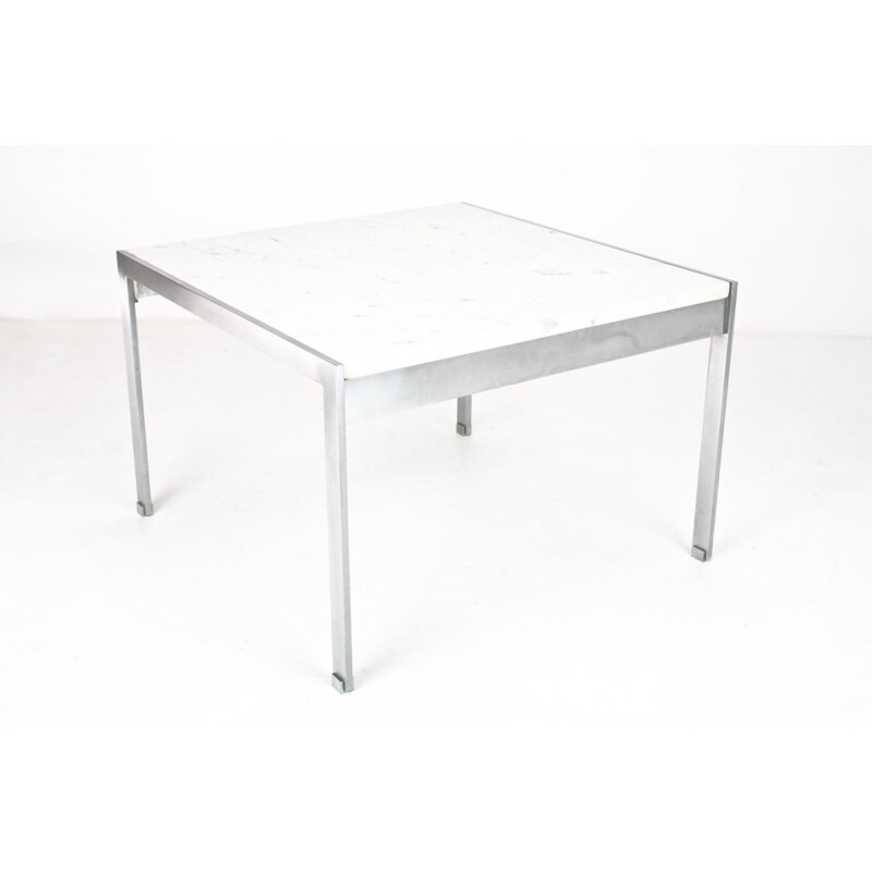 Coffee table 020 in marble and metal, Kho LIANG LE - 1960s