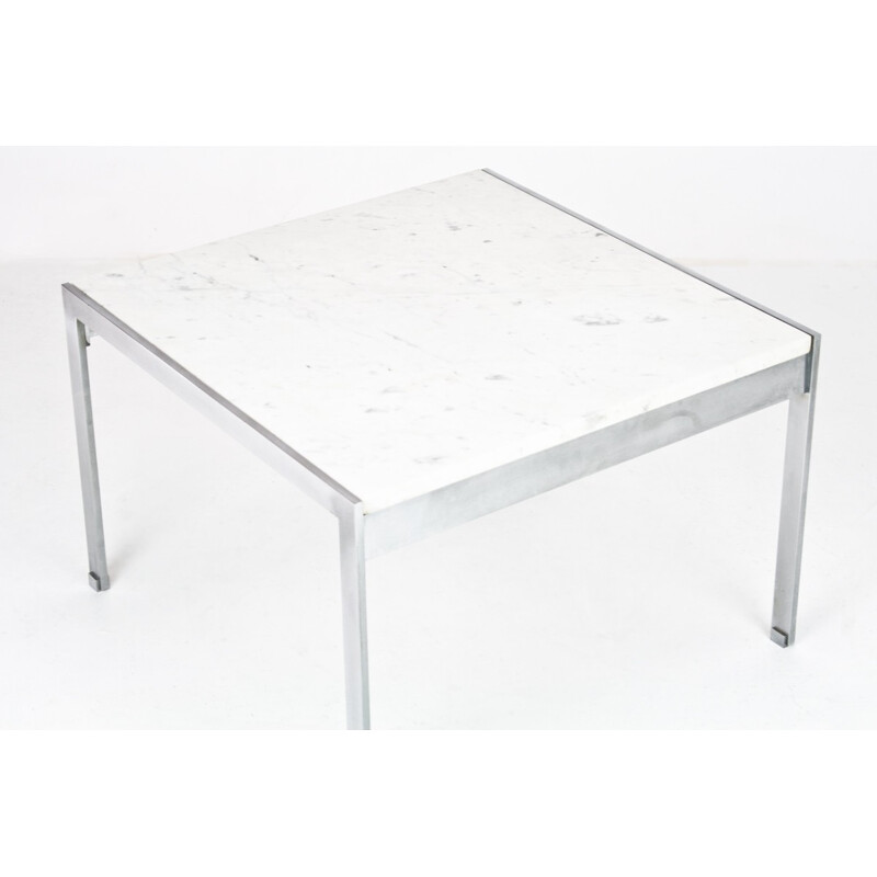 Coffee table 020 in marble and metal, Kho LIANG LE - 1960s