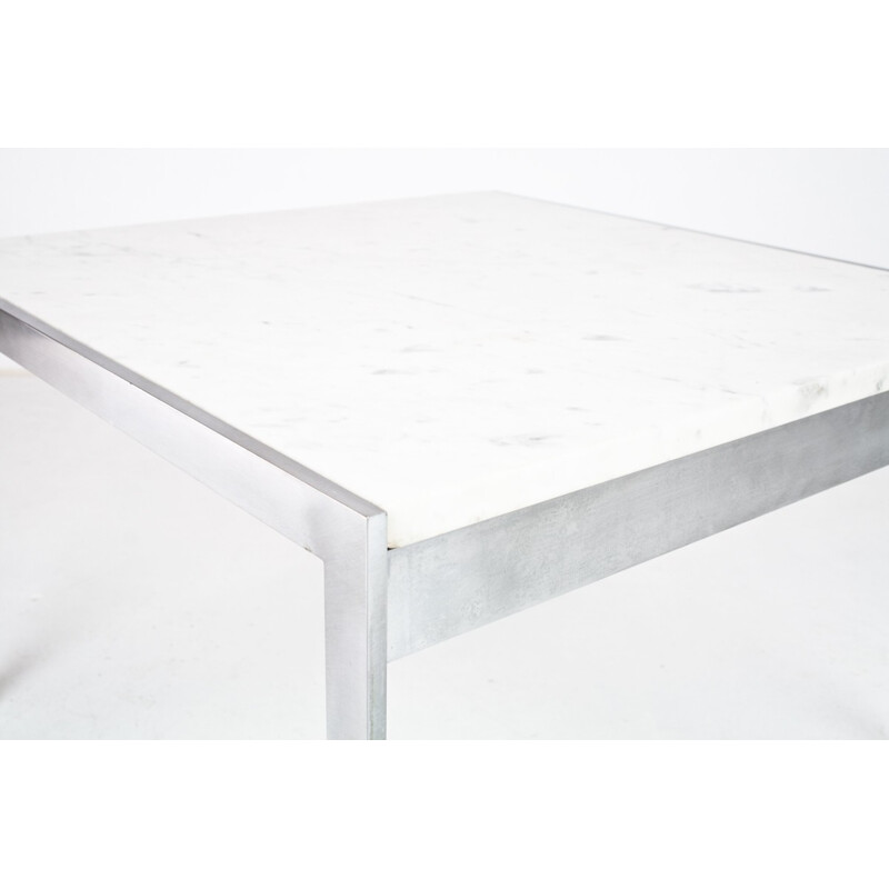 Coffee table 020 in marble and metal, Kho LIANG LE - 1960s