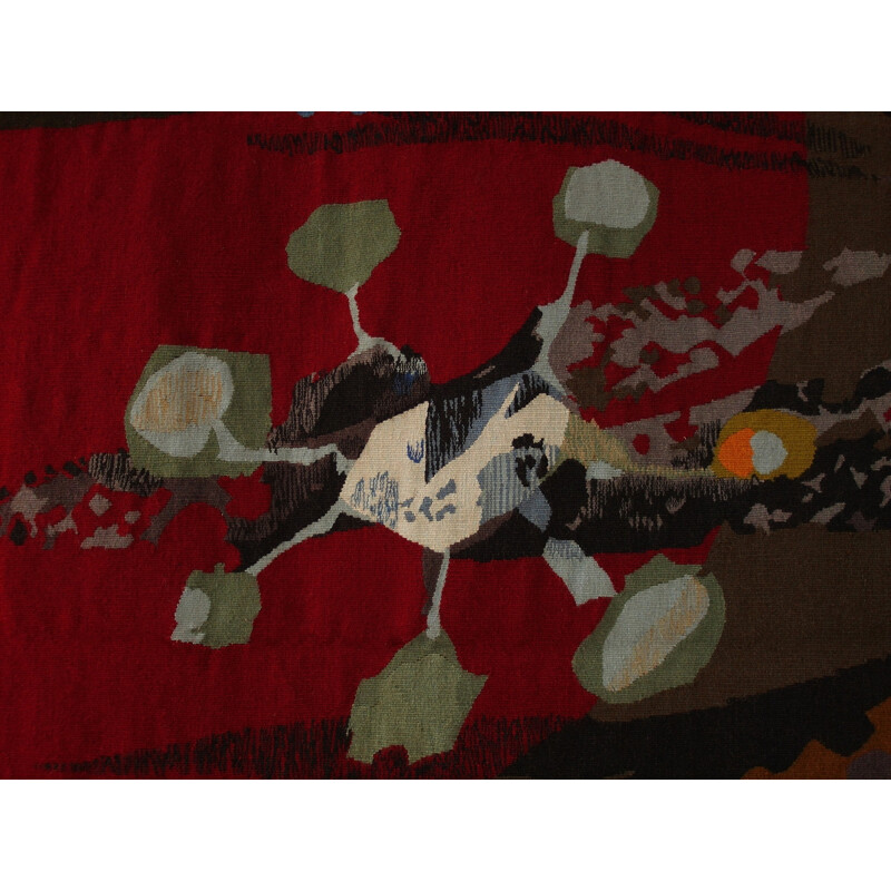 Vintage Wool Tapestry by Robert Wogensky for Tabard Frères et Soeurs - 1960s