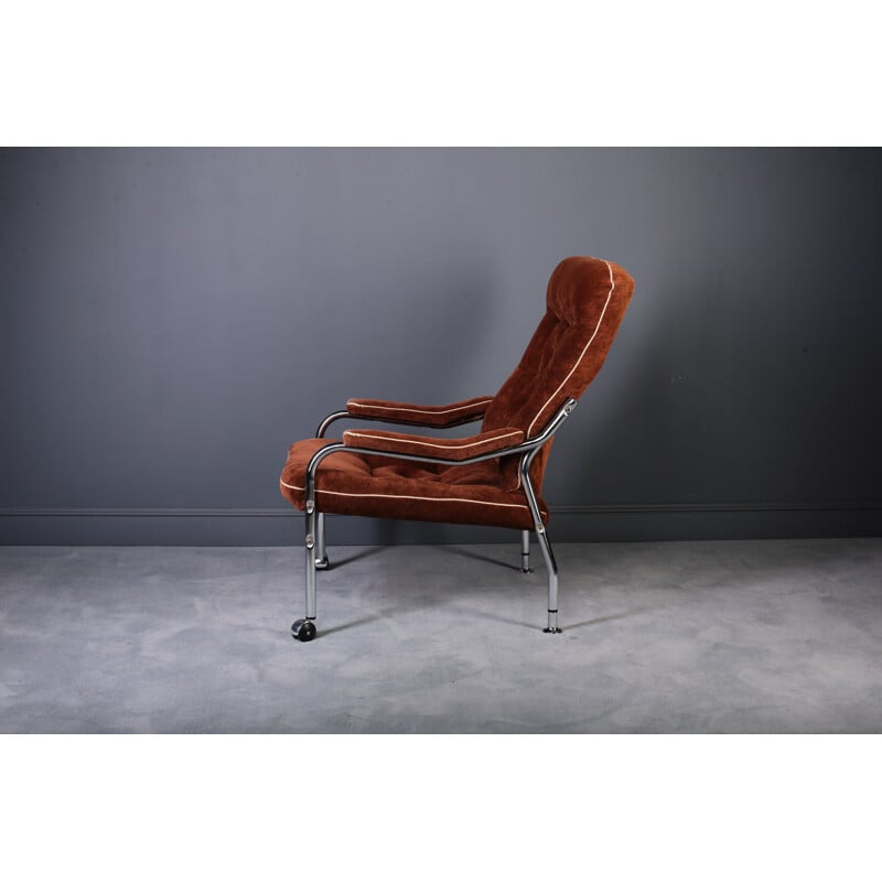 Vintage Lounge Chair in Manner of Bruno Mathsson - 1970s