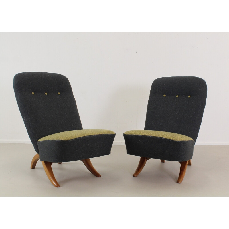 Vintage Set of 2 armchairs by Theo Ruth for DUX - 1960s