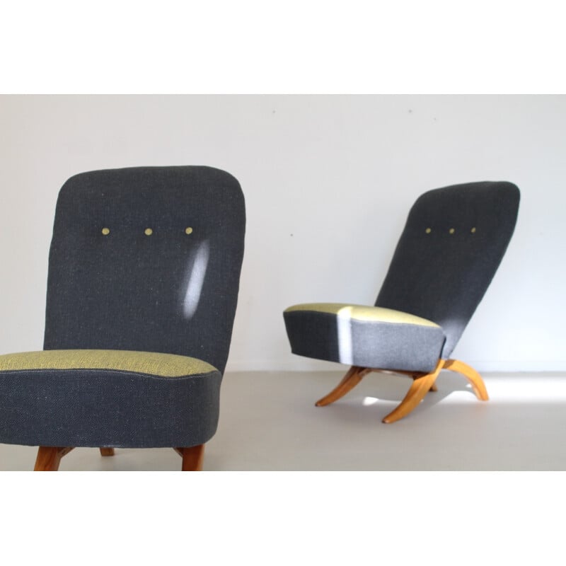 Vintage Set of 2 armchairs by Theo Ruth for DUX - 1960s