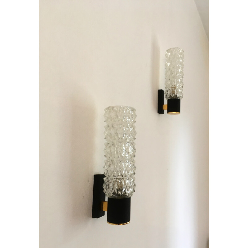 Set of 2 wall lamps "Arlus" - 1950s