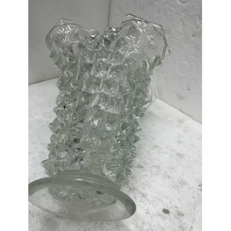 Vintage Italian Murano Glass Vase - 1970s