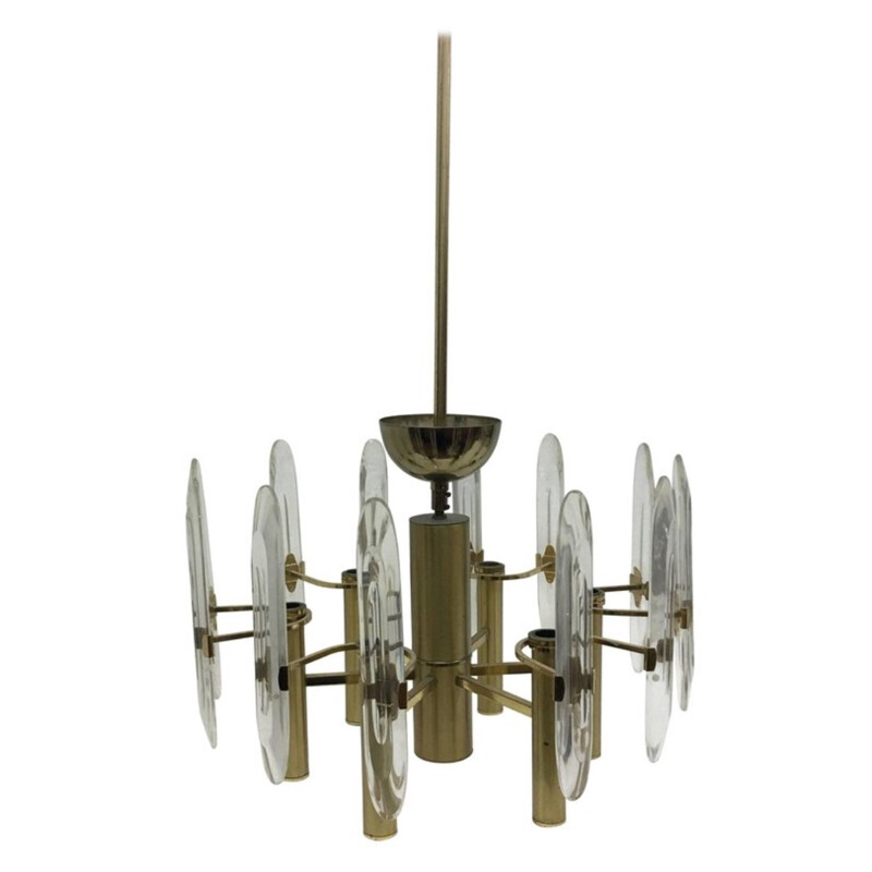 Vintage Chandelier by Gaetano Sciolari - 1960s