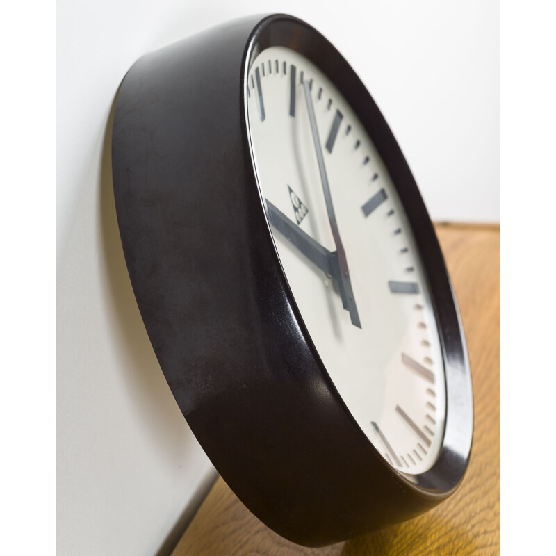 Vintage wall clock by Pragotron - 1960s