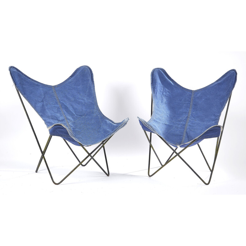 Pair of vintage chairs model Butterfly for Airborne - 1960s