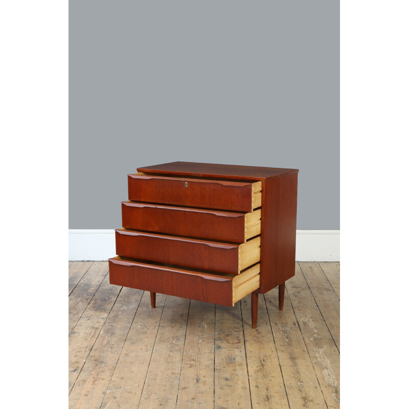 Vintage Danish Teak Chest of Drawers - 1960s