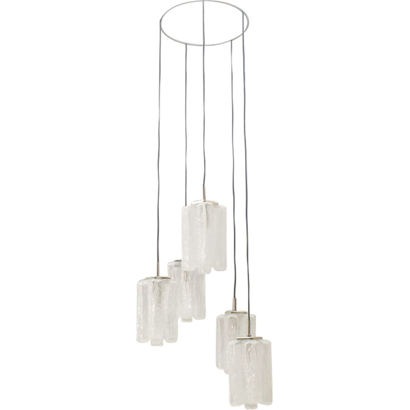 Vintage white Ceiling Lamp by Kalmar - 1960s