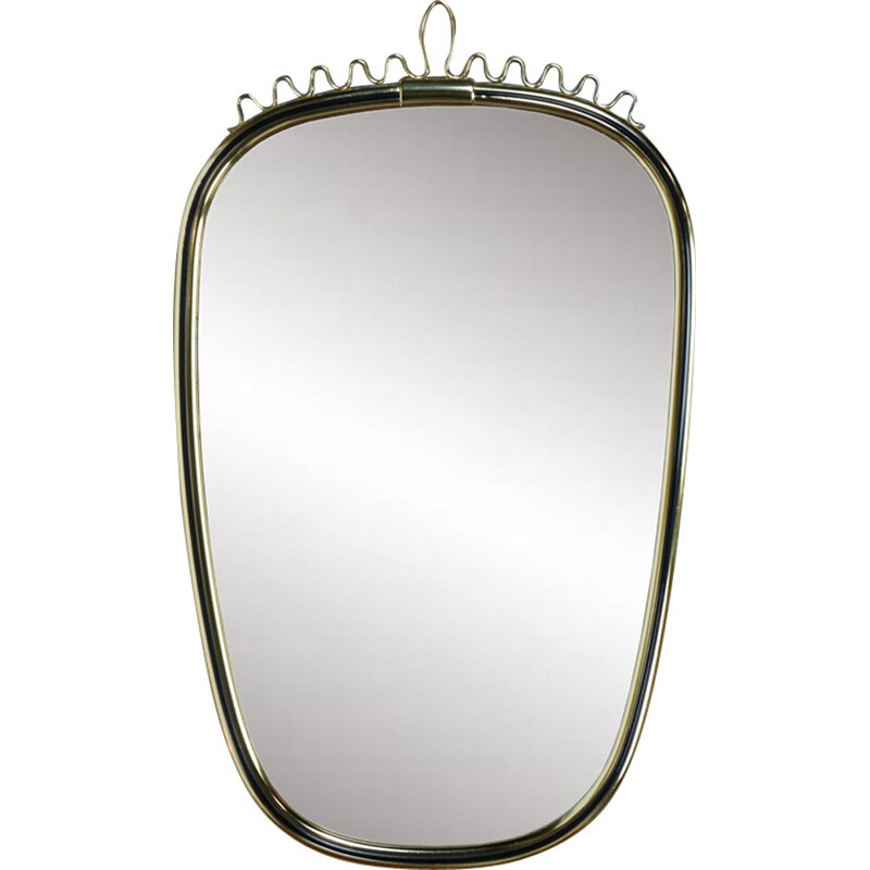 Vintage Brass mirror - 1950s