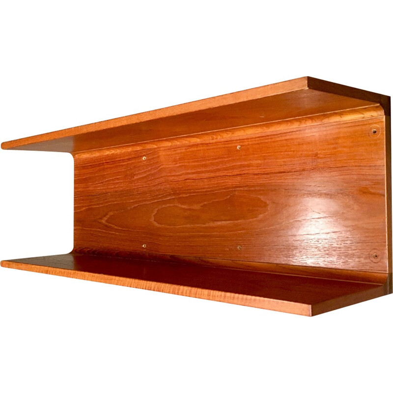 Scandinavian Hanging shelf in teak by Pedersen and Hansen - 1950s