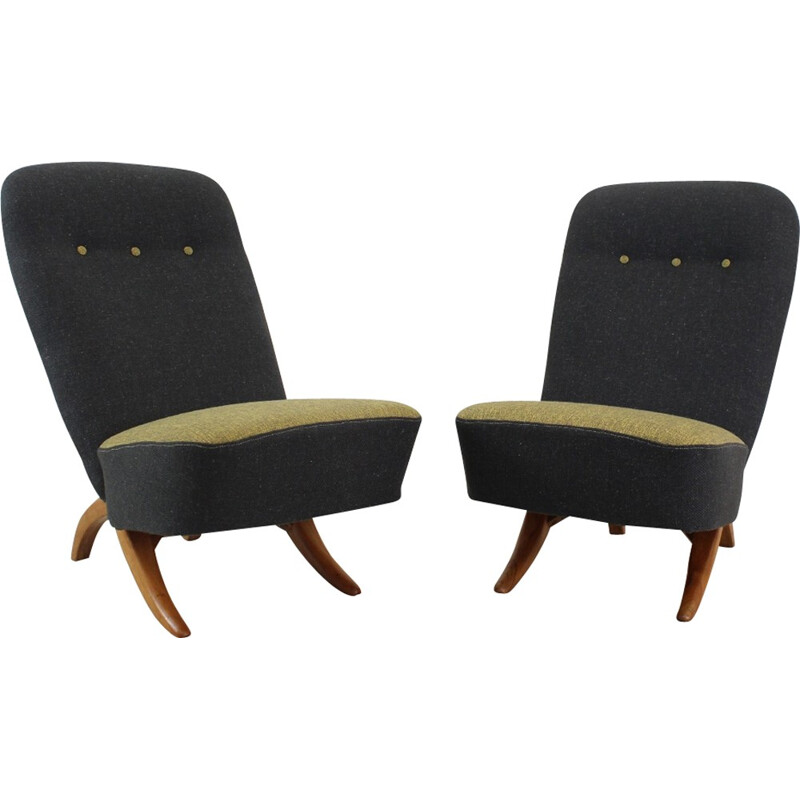 Vintage Set of 2 armchairs by Theo Ruth for DUX - 1960s