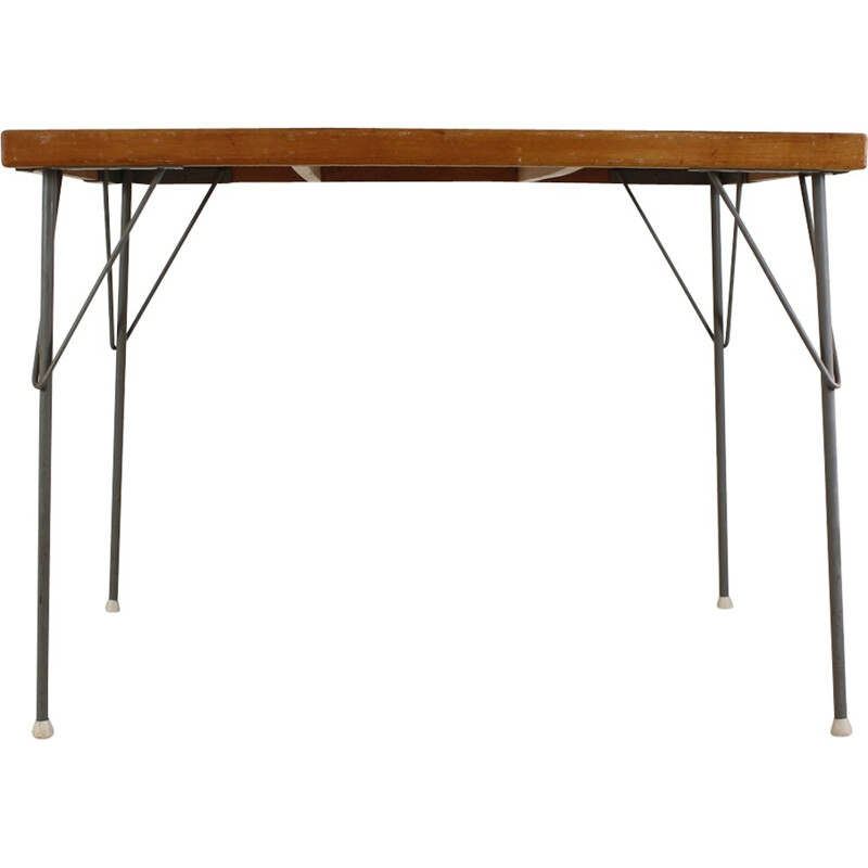 Vintage Industrial kitchen dinner table by Wim rietveld - 1950s
