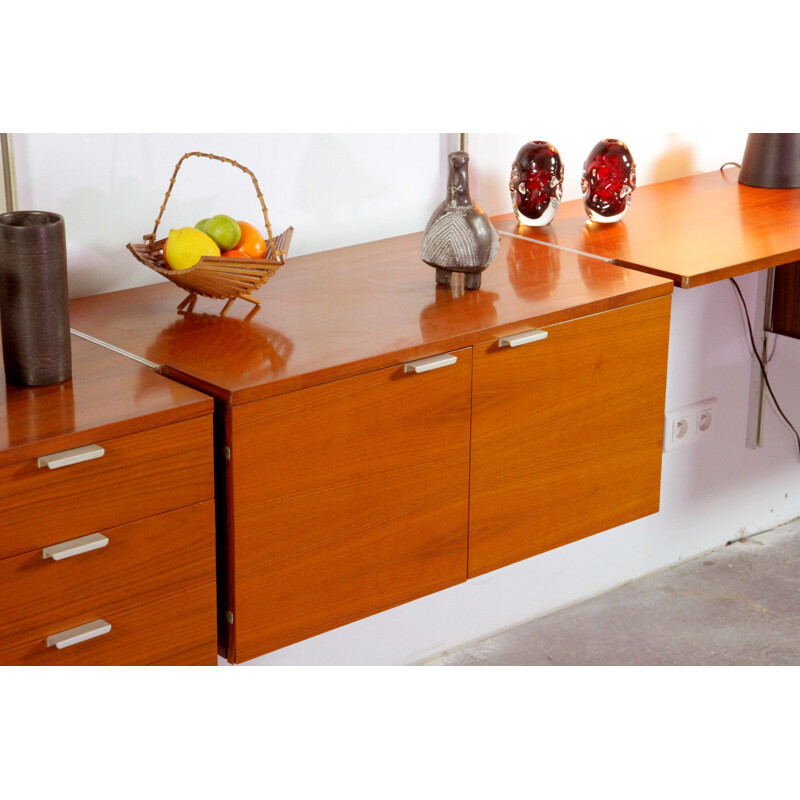 Vintage set of modular wall unit by Nelsson for CSS Mobilier International by Nelsson - 1970s