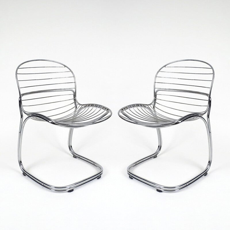 Vintage Set of 2 Sabrina Chairs by Rinaldi for Rima - 1970s