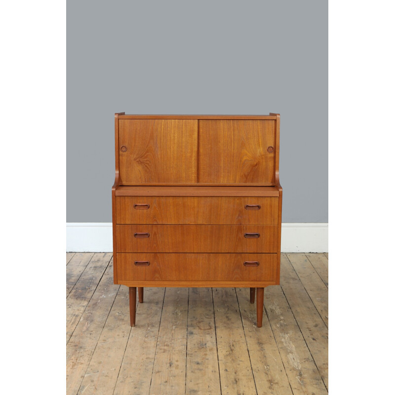 Vintage Danish Teak Secretaire - 1960s