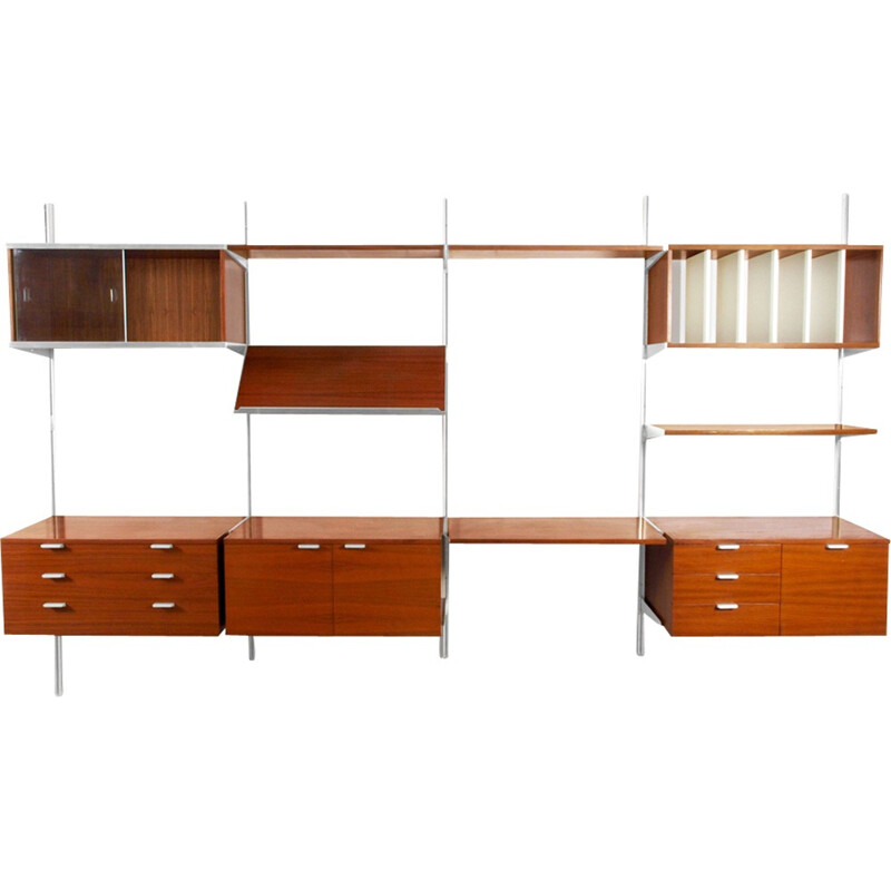 Vintage set of modular wall unit by Nelsson for CSS Mobilier International by Nelsson - 1970s