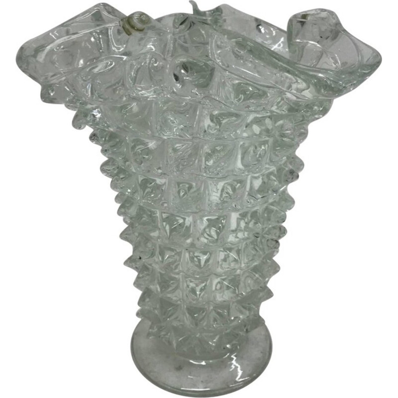 Vintage Italian Murano Glass Vase - 1970s