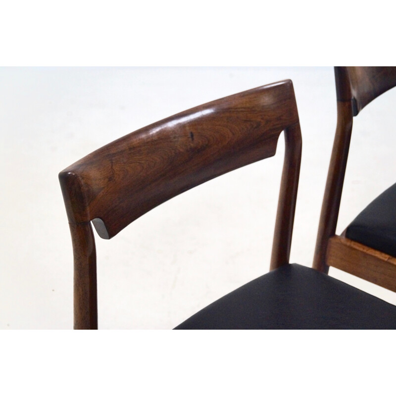 Set of 3 Danish Design Rosewood Dining Chairs - 1960s