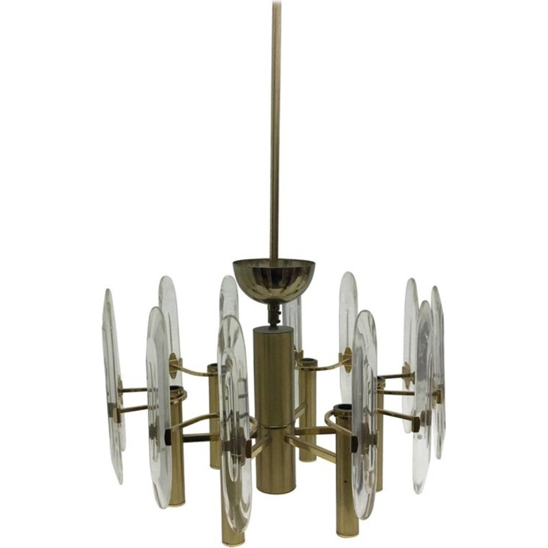 Vintage Chandelier by Gaetano Sciolari - 1960s