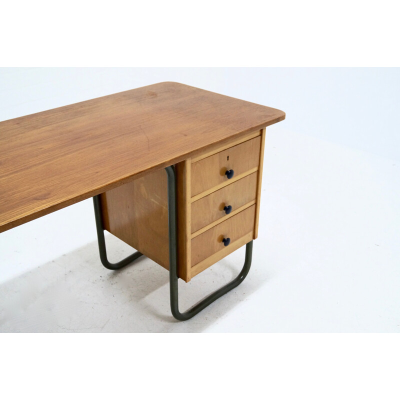 Bureau industriel Bauhaus vintage - 1950