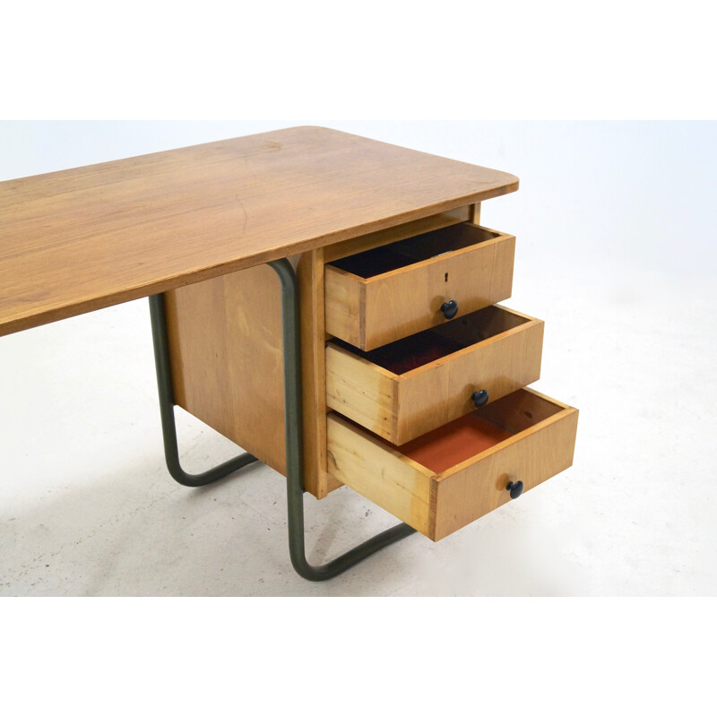 Bureau industriel Bauhaus vintage - 1950