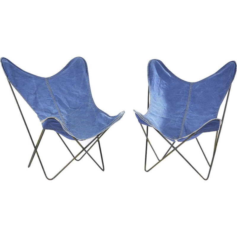 Pair of vintage chairs model Butterfly for Airborne - 1960s