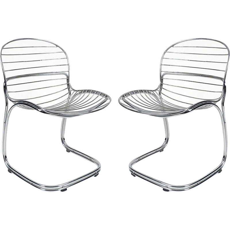 Vintage Set of 2 Sabrina Chairs by Rinaldi for Rima - 1970s