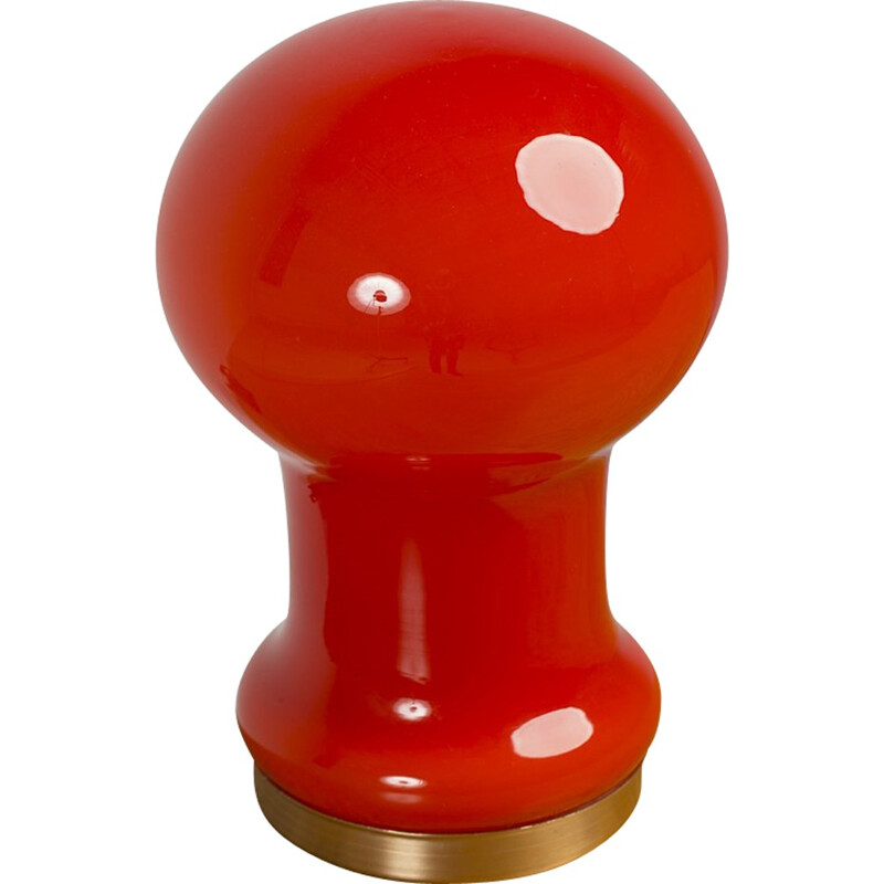 Lampe de table pion rouge vintage - 1960