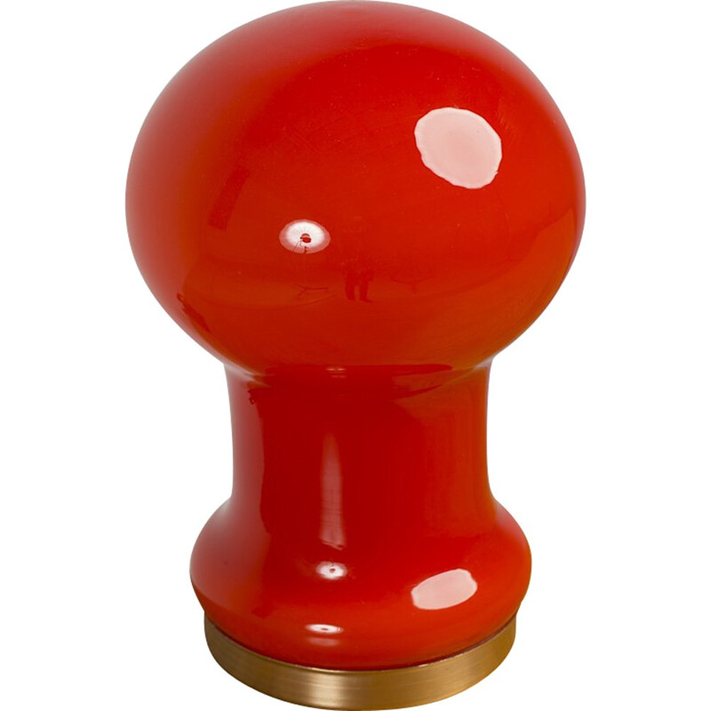 Vintage Red pawn table lamp - 1960s