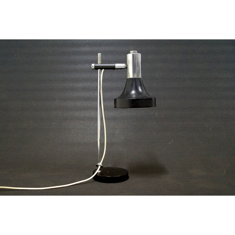 Vintage chrome and metal desk lamp, 1960