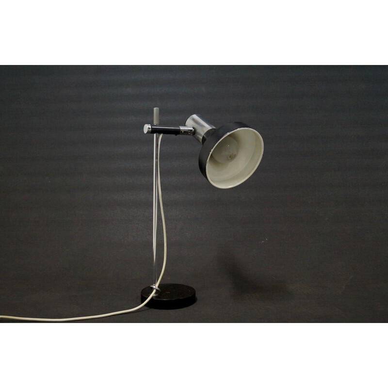 Vintage chrome and metal desk lamp, 1960