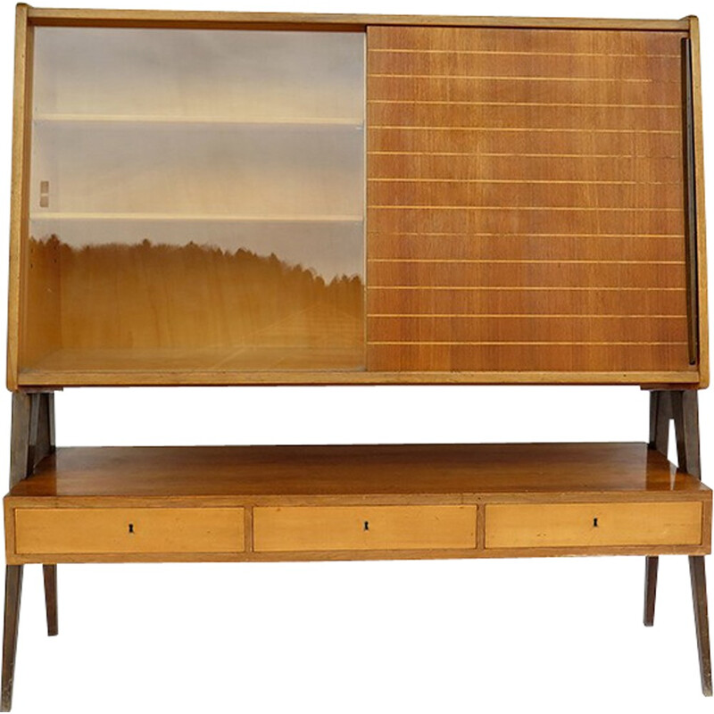 Buffet vitrine vintage typique - 1950