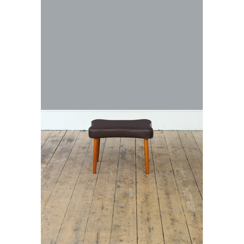 Vintage Danish Curving Footstool - 1960s