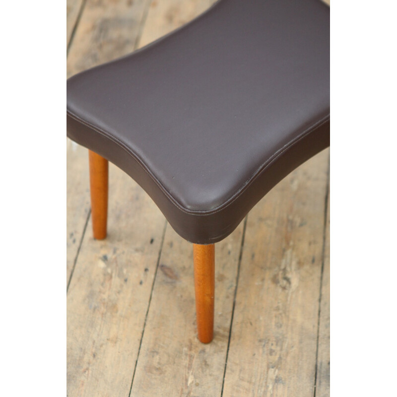 Vintage Danish Curving Footstool - 1960s